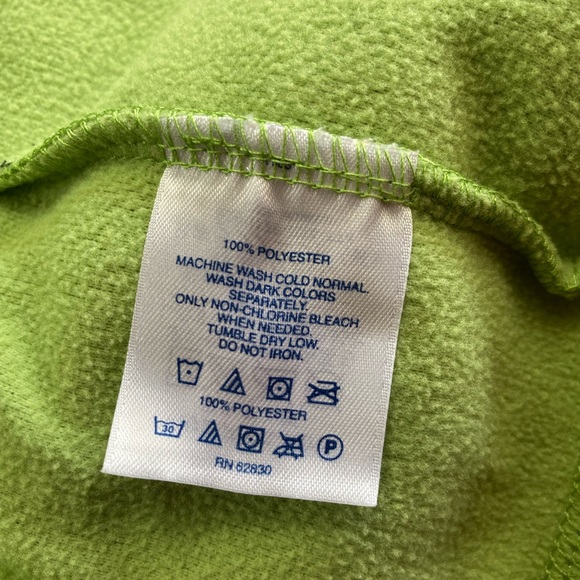 Land’s End Green Thermacheck Fleece Jacket Size S - Picture 5 of 5